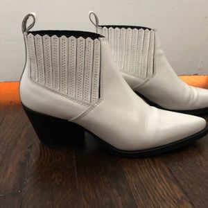 White Patent Leather Boots